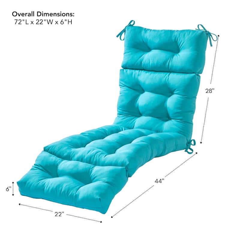 Outdoor Chaise Lounger Cushion by Greendale Home Fashions