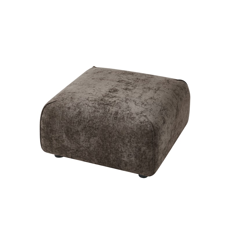Christopher Knight Home - Marcella Modern Plush Upholstered Square Ottoman, Footrest, for Living Rooms, Bedrooms, Home Offices