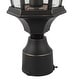 preview thumbnail 2 of 3, 1 Light Outdoor Post Lantern in Imperial Black