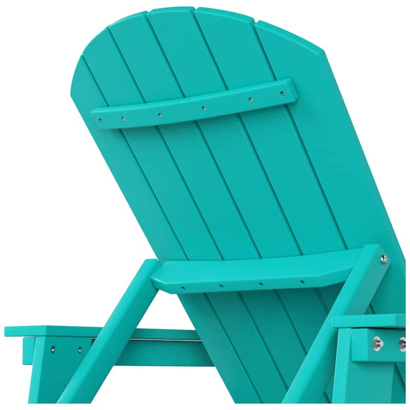 Polytrends Altura Poly Eco-Friendly All Weather Reclining Chaise Lounge with Arms