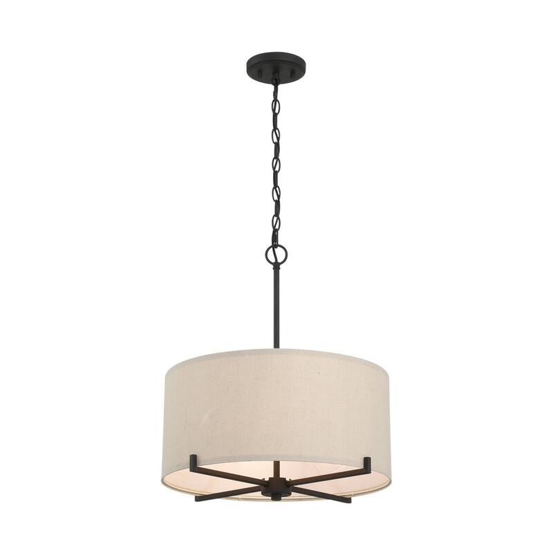Acroma 4 - Light Dimmable Drum Chandelier Dining Room Chandelier