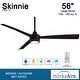 preview thumbnail 11 of 20, Minka Aire Skinnie 3 Blade 56 Inch Ceiling Fan With LED Light