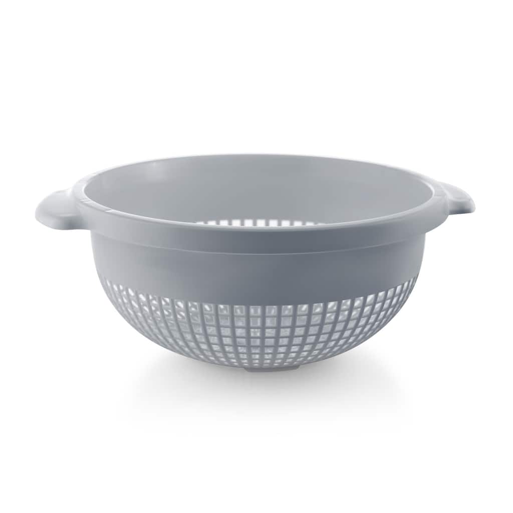 YBM Home 14 In. Round Deep Plastic Colander for Pasta, Vegetables