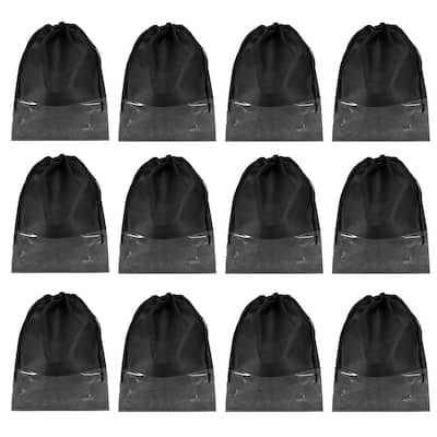 12Pcs Drawstring Shoe Bag 14x11" Travel Shoe Bags Shoe Organizer Pouch