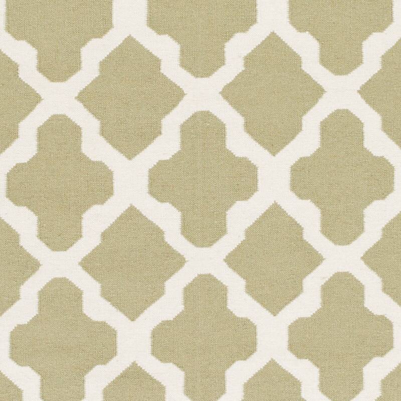 Hand-Woven Ashley Lattice Reverisble Flatweave Wool Area Rug - 5' x 8'