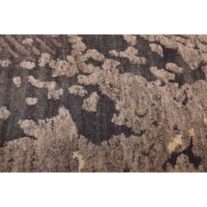 ECARPETGALLERY Hand-knotted Legacy Grey Wool Rug - 5'6 x 7'10