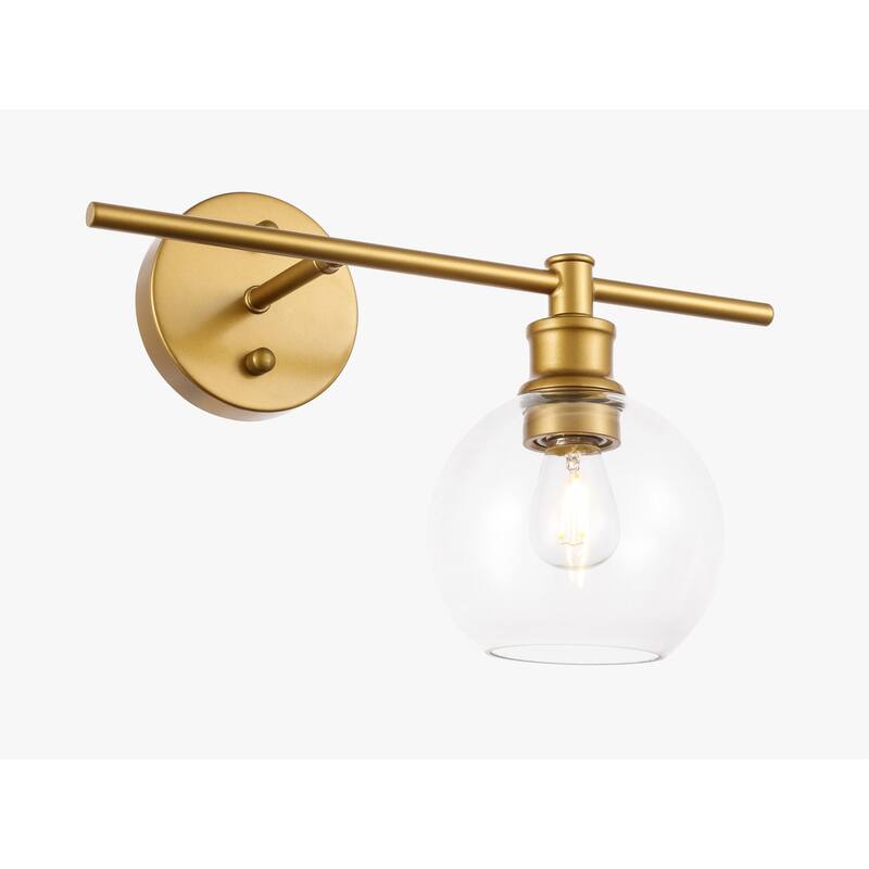 Collins 1-Light Glass Right Wall Sconce - 14.7/9.8