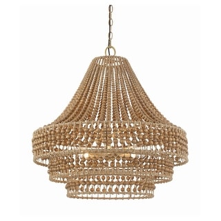 Crystorama Lighting Group SIL-B6006 Silas 6 Light 27" Wide Beaded