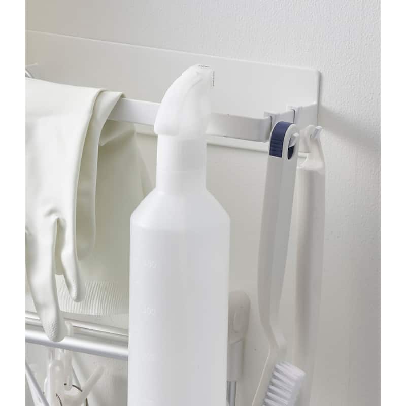 Yamazaki Home Magnetic Clothes Hanger Rack, Steel, Holds 6.05 lbs - L 3.35 x W 2.36 x H 10.24 inches