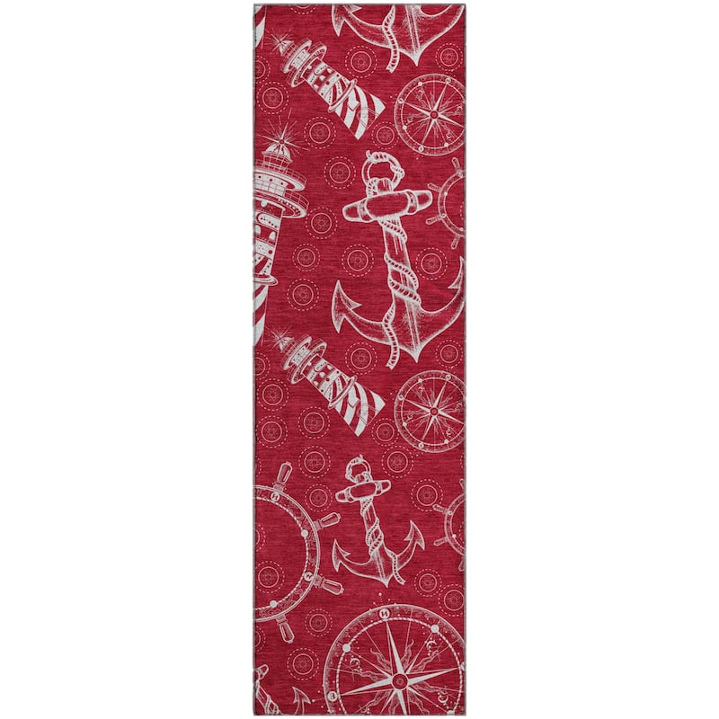 Premium Washable Super Soft Coastal Lighthouse Mayfield Rug