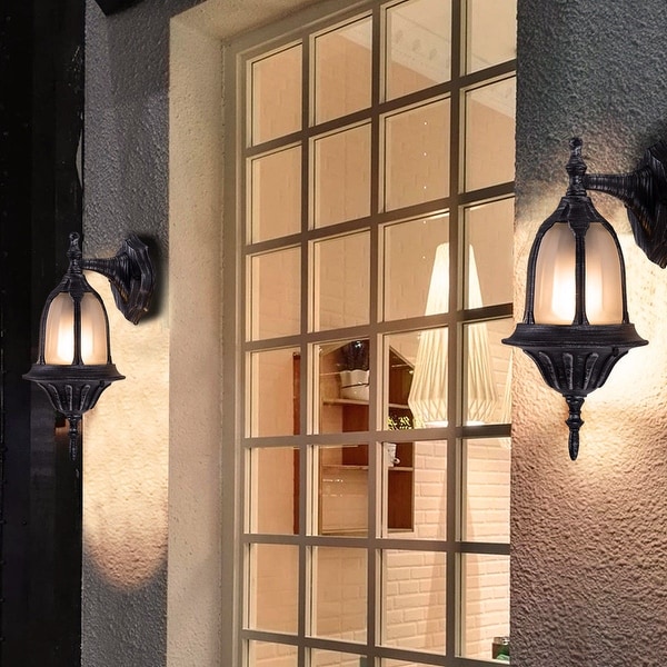 Costway Outdoor Garages Front Porch Light Exterior Wall Light Fixtures 15 H X 6.5 W Bed Bath Beyond 21271372