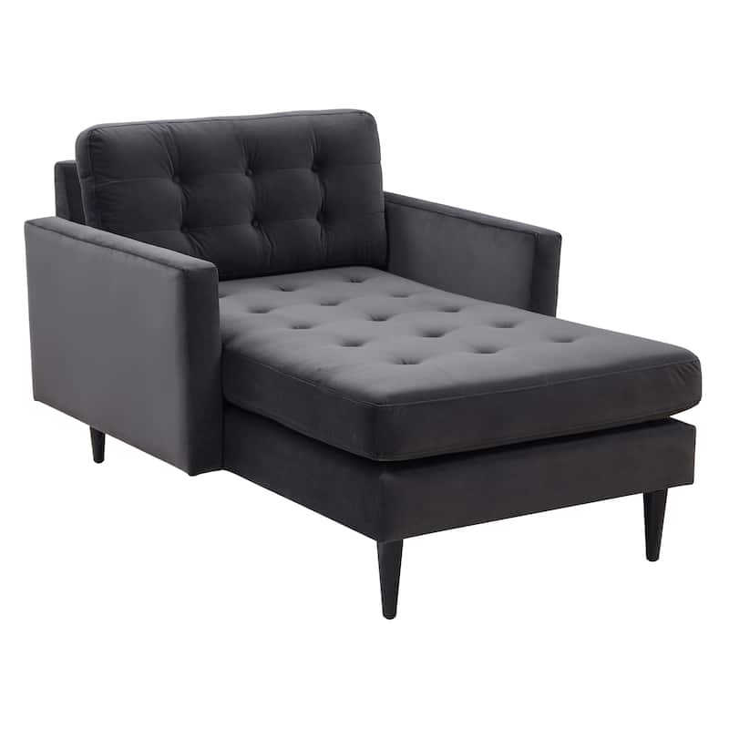 SAFAVIEH Home Curtis Tufted Chaise - 42"W x 63"D x 36"H