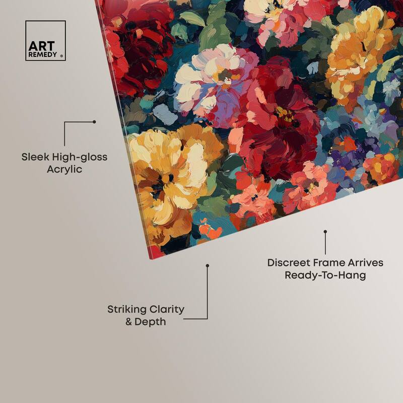 Garden Tapestries I Acrylic by Art Remedy, Ready to Hang