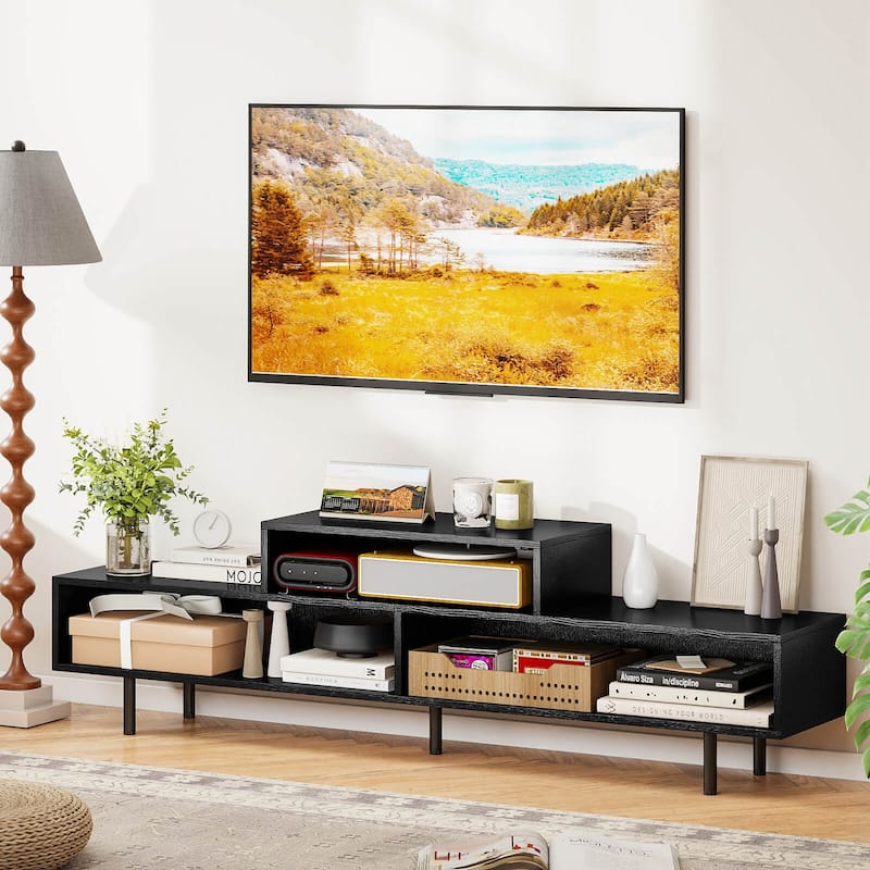 Costway 3 Cubby TV Stand for TVs up to 70" Entertainment Center Media - See Details