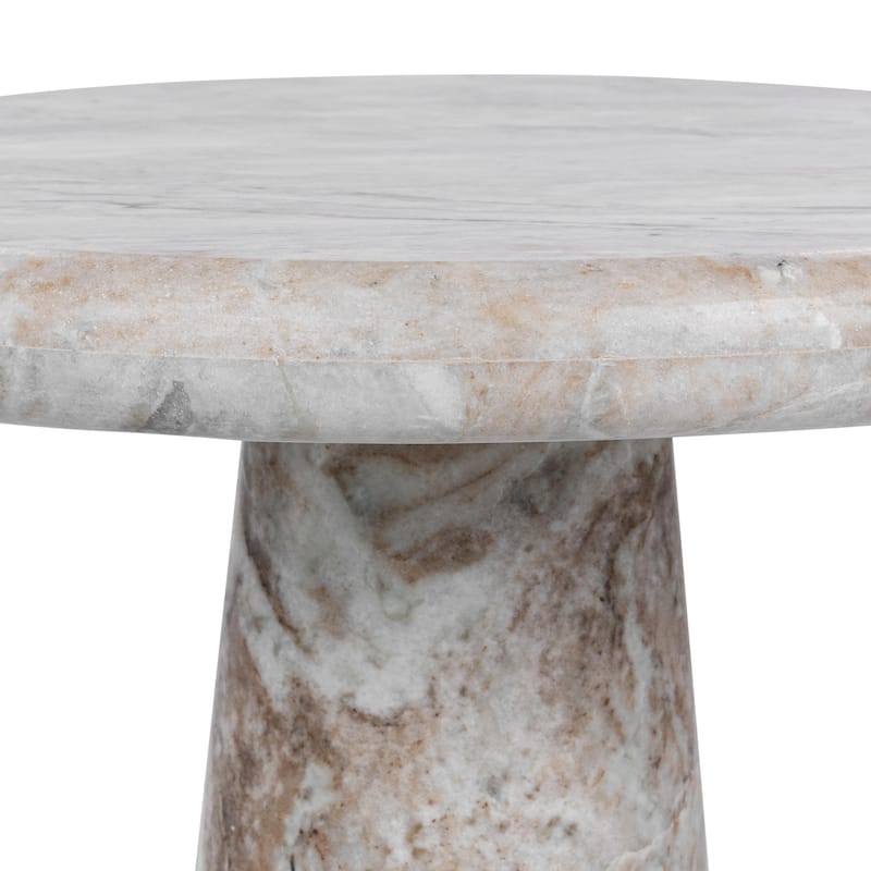 Huxley Marble Round Accent Table