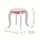 preview thumbnail 5 of 8, Kids Vanity Makeup dresser set with 360 Mirror Drawer Dressing Table Stool Girl - 11.6*39.3*26.7