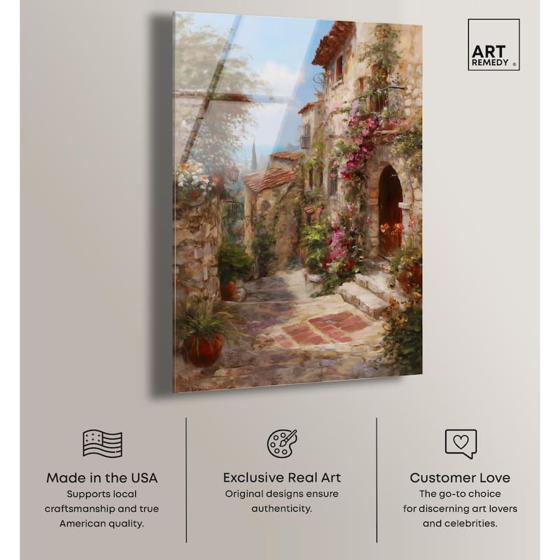 Mediterranean Charm I Acrylic by Art Remedy, Ready to Hang