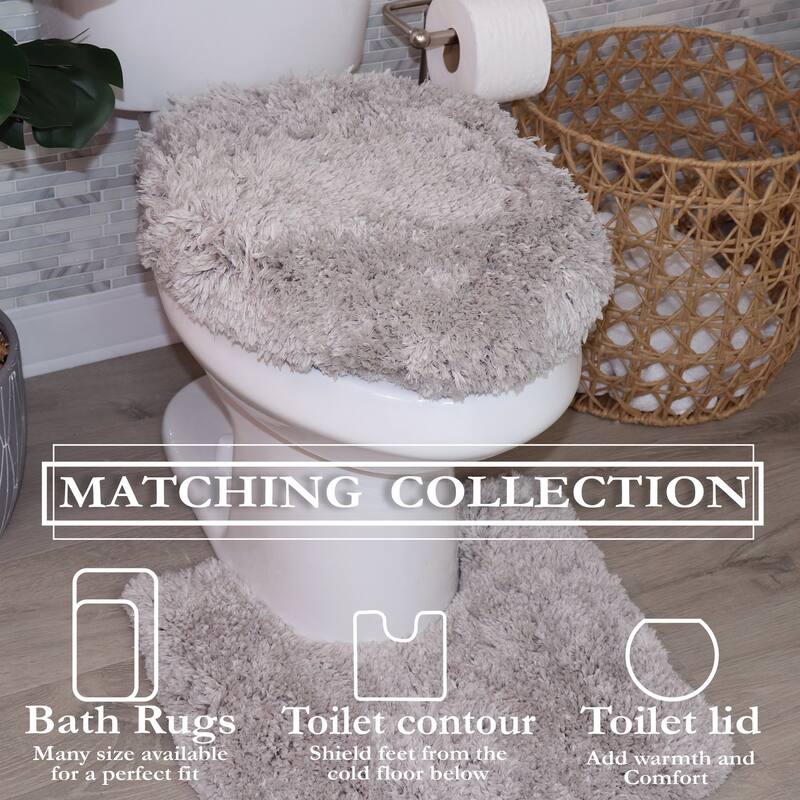 Element Plush Bathroom Rugs Quick-Dry Bathroom Mat, Washable & Absorbent Bath Rugs