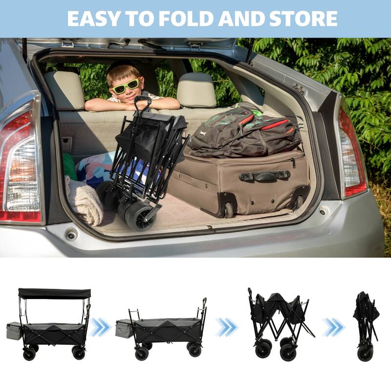 480 lb. Collapsible Cart with Canopy