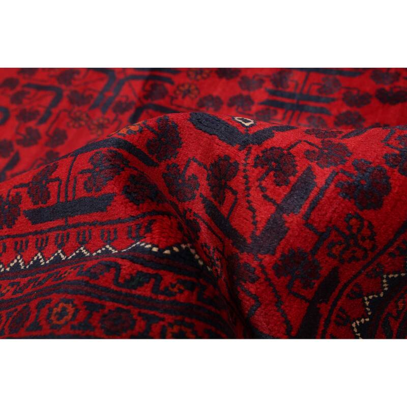 ECARPETGALLERY Hand-knotted Finest Khal Mohammadi Red Wool Rug - 6'7 x 10'1