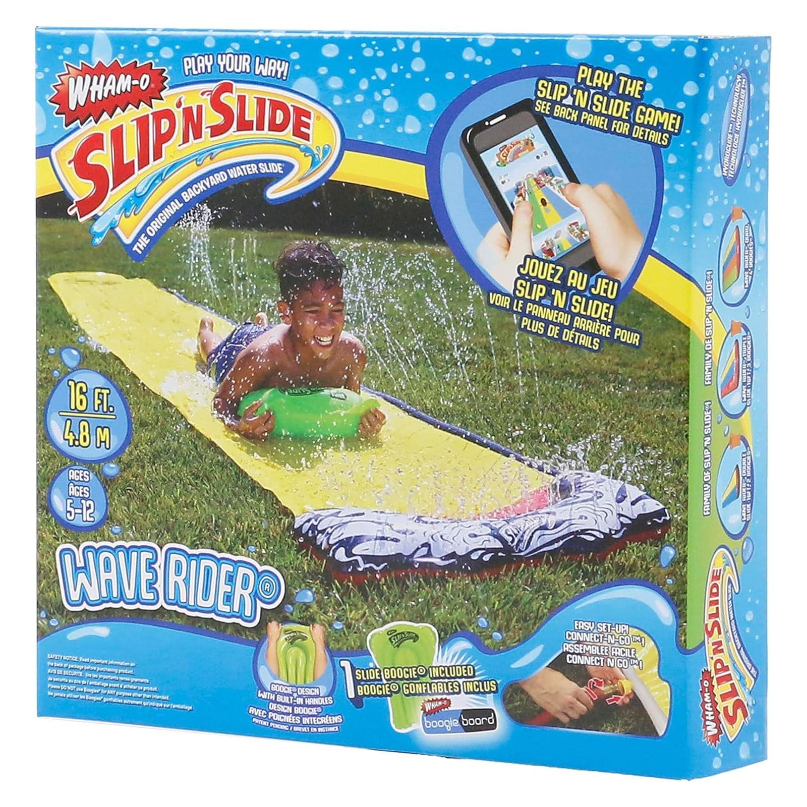 Wham O Slip N Slide 16ft Super Slip Lawn Water Slide with Slide Boogie Bed Bath Beyond 15614808