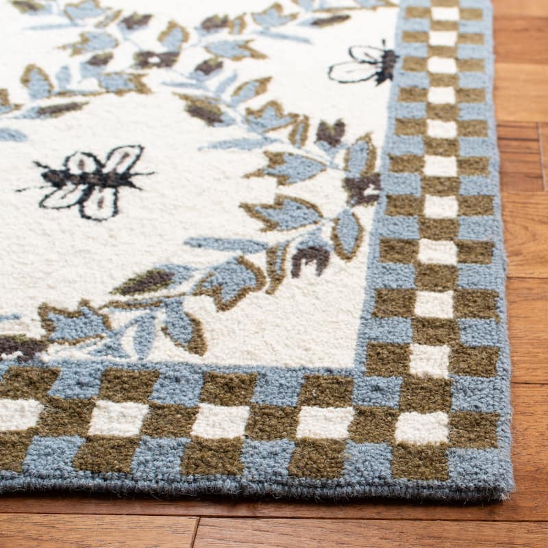 SAFAVIEH Handmade Chelsea Aubree French Country Trellis Wool Rug