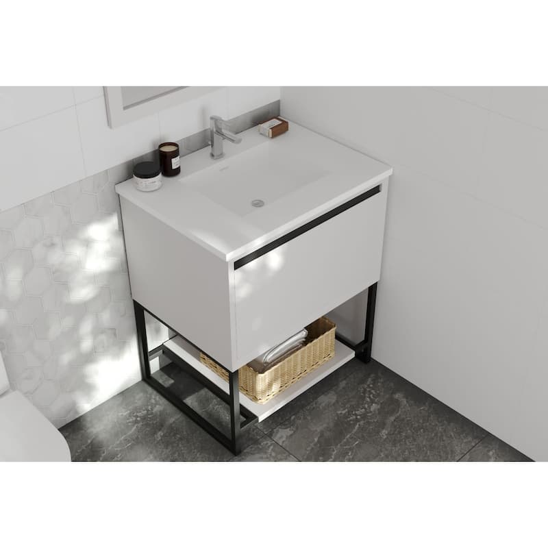 Miseno MVT-30-313SQ1HSS Forever 30" Solid Surface Vanity Top