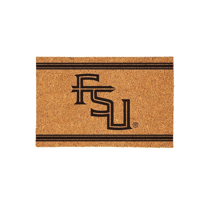 Florida State University Monochrome Indoor/Outdoor Coir Door Mat
