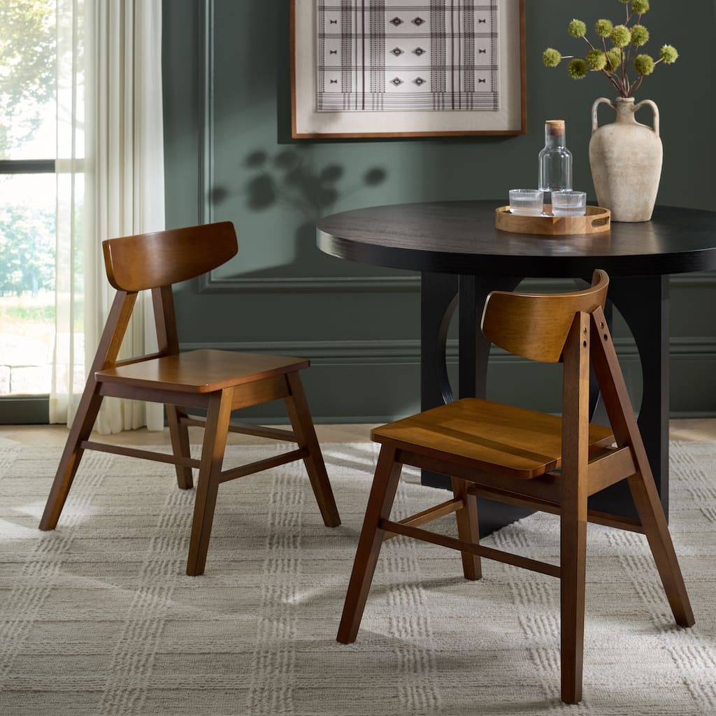 SAFAVIEH HOME Farrah Dining Chair (Set of 2) - 22"W x 20"D x 30"H