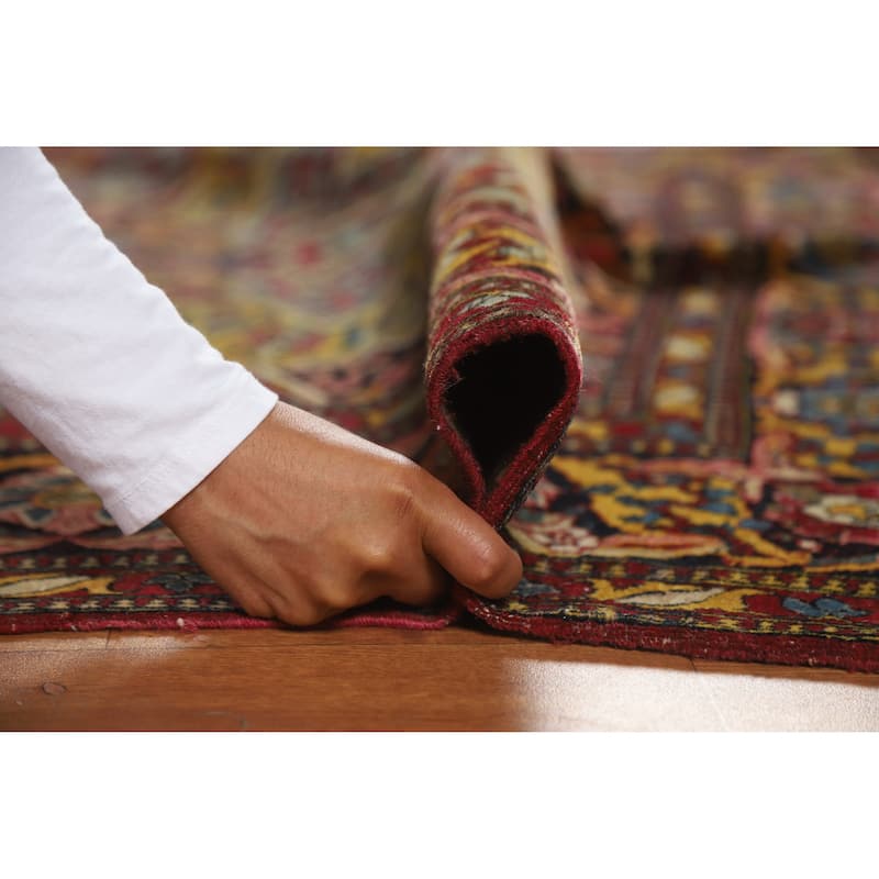 Kerman Ravar Antique Persian Rug Handmade Wool Carpet - 4'6" x 7'2"
