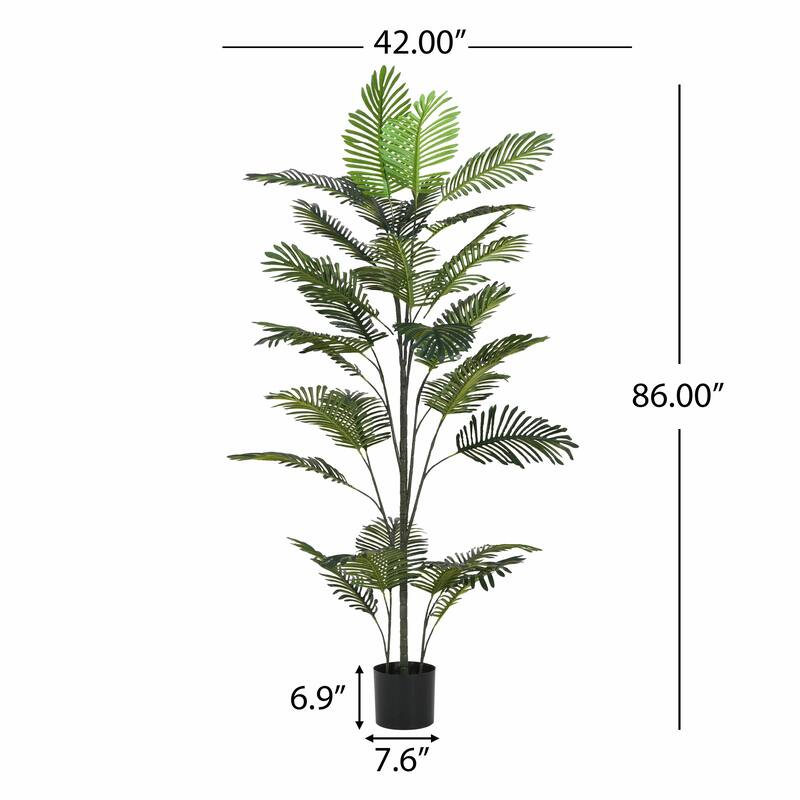 86" Artificial Palm Tree with Decorative Pot