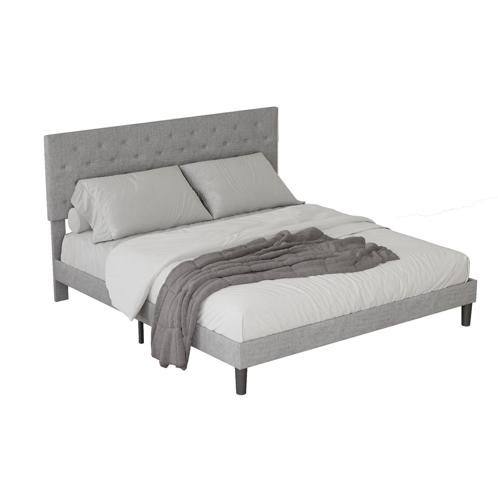 King Size Bed frame with Adjustable Headboard