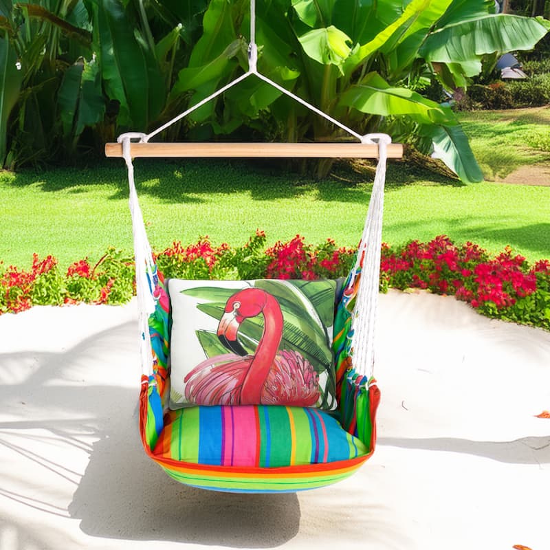 Magnolia Casual Swing Set 4 piece - Le Jardin Nouveau w/ Flamingo Pink