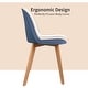 preview thumbnail 30 of 71, Set of 4 Plastic Dining Side Chair Wood For Event Kitchen Office Event Garden Patio Cafe Indoor Outdoor