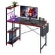 preview thumbnail 23 of 83, Computer Desk Home Office Desk with LED & Adjustable Shelves