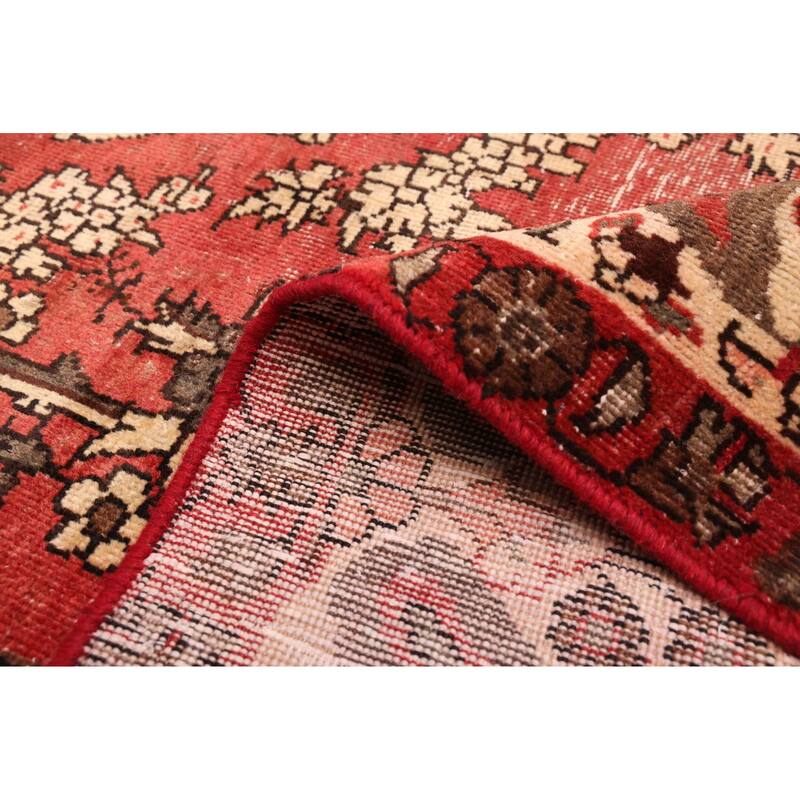 ECARPETGALLERY Hand-knotted Antalya Vintage Red Wool Rug - 6'7 x 9'10