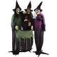 preview thumbnail 8 of 11, Haunted Hill Farm Life-Size Animatronic Witches, Indoor/Outdoor Halloween Decoration, Light-up Eyes, Poseable