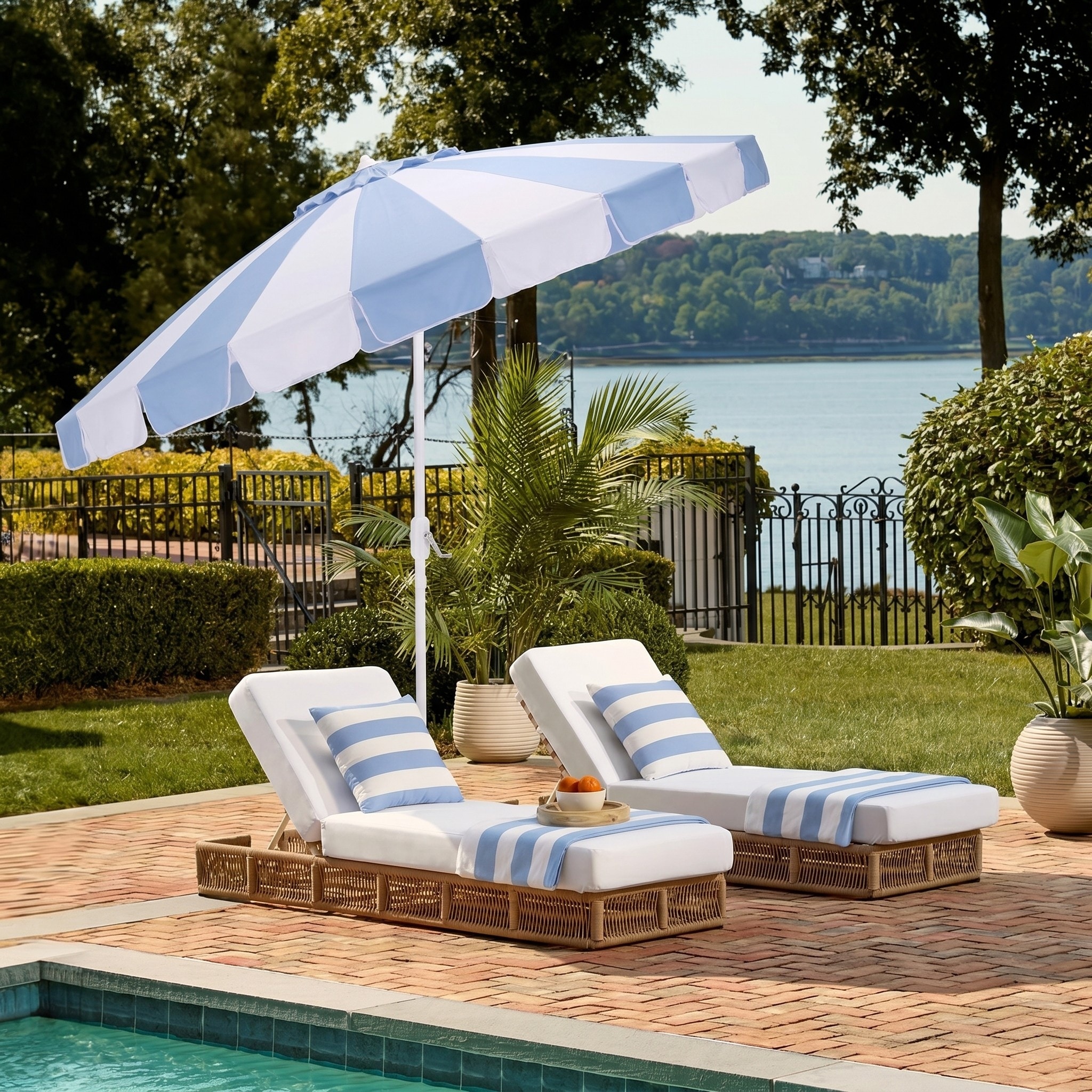 13ft patio umbrella Tangkula 13FT Double-sided Patio Umbrella with Solar Lights, Large Twin  Table Umbrella with Crank Handle