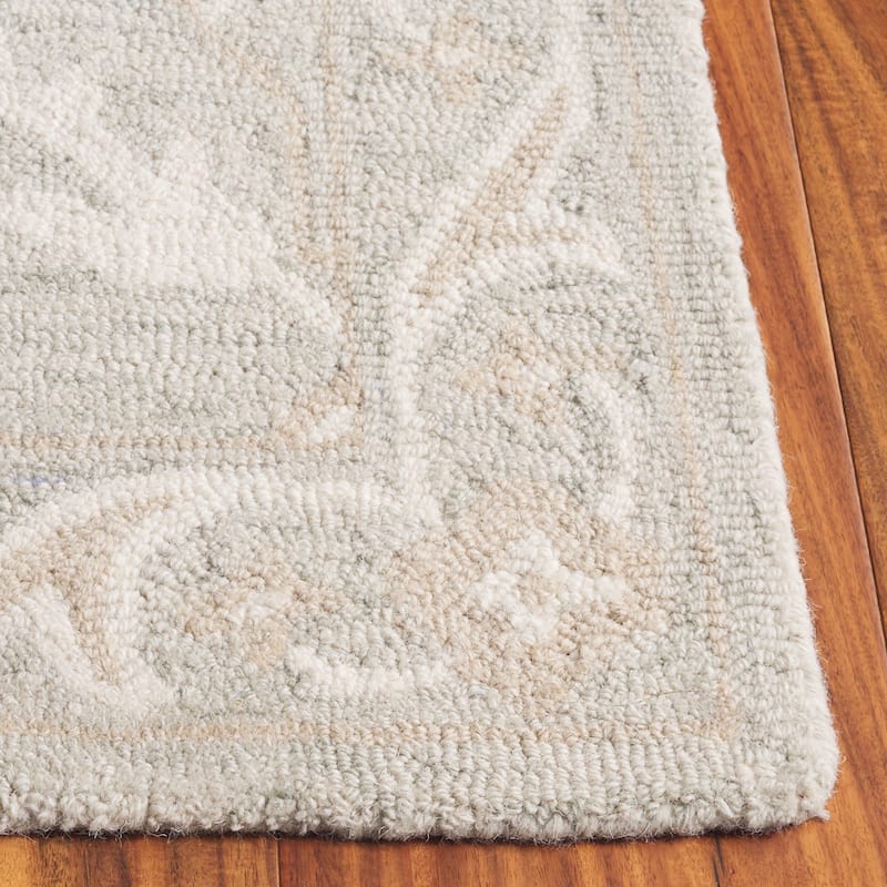 SAFAVIEH Handmade Blossom Luisete Ogee Wool Rug