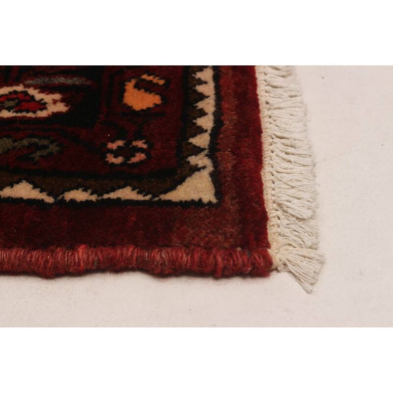 ECARPETGALLERY Hand-knotted Andelz Red Wool Rug - 4'1 x 13'9