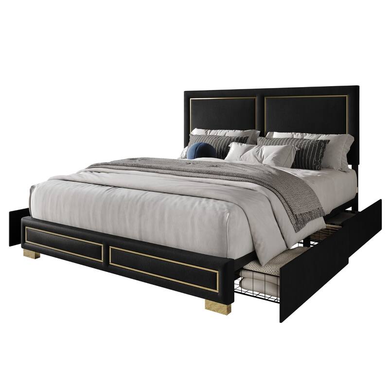 Jasper Upholstered Storage Platform Bed