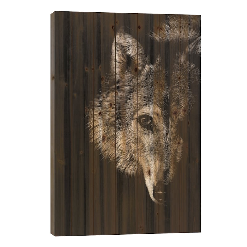 Black Glimpse III Print On Wood by Julie T. Chapman - Multi-Color - 26x18x1.5