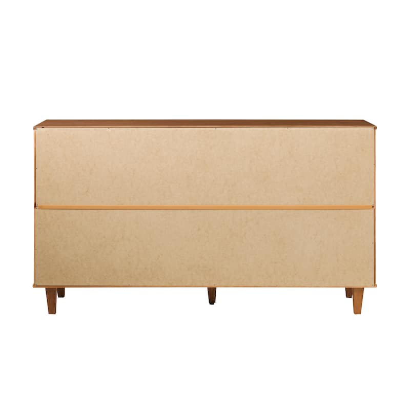 Middlebrook Mid-Century Modern Detailed Solid Wood Dresser