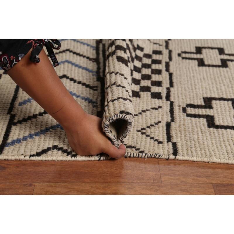 Trellis Moroccan Oriental Area Rug Handmade Wool Carpet - 8'9"x 12'3"