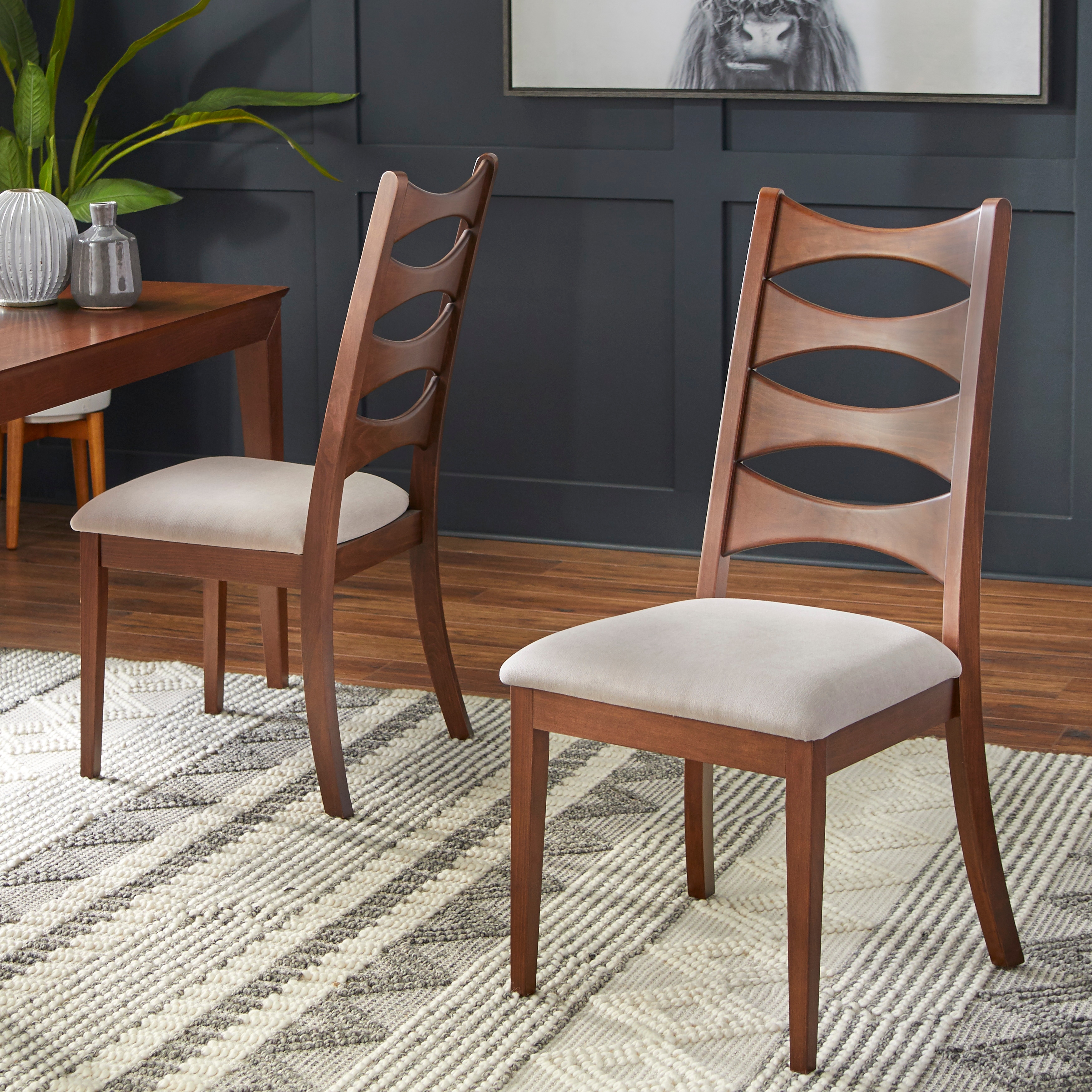 Lifestorey Lydon Solid Wood Dining Chair (Set of 2)