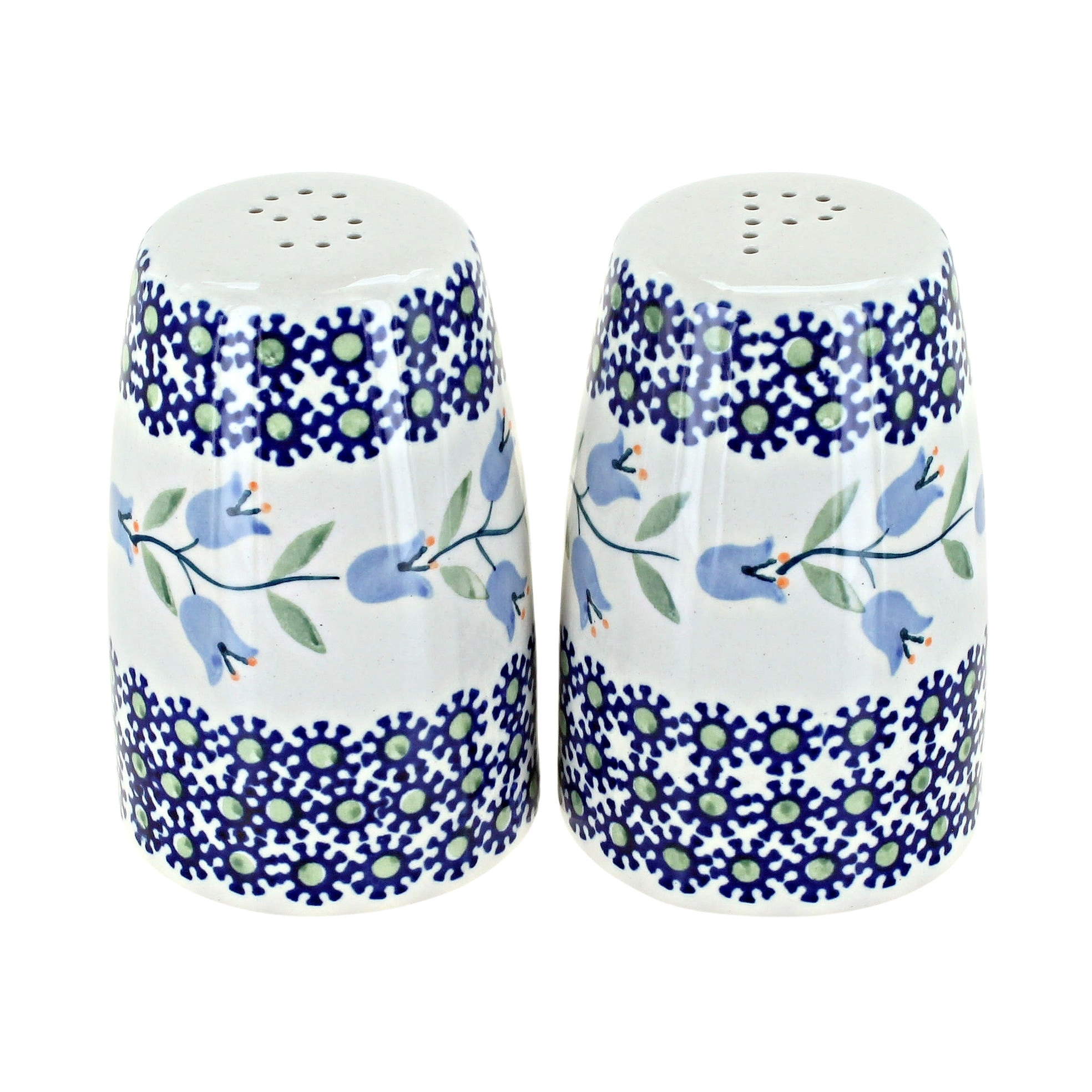 Blue Rose Polish Pottery S086 Manufaktura Salt and Pepper Shakers