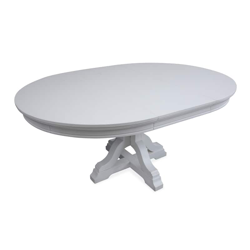 Magnussen Home Charleston Harbor Gray Extendable 48" Round Dining Table - 48''W x 48''D x 30''H