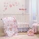 preview thumbnail 8 of 6, Bedtime Originals Lavender Floral Pink/Purple Soft Fleece Baby Blanket