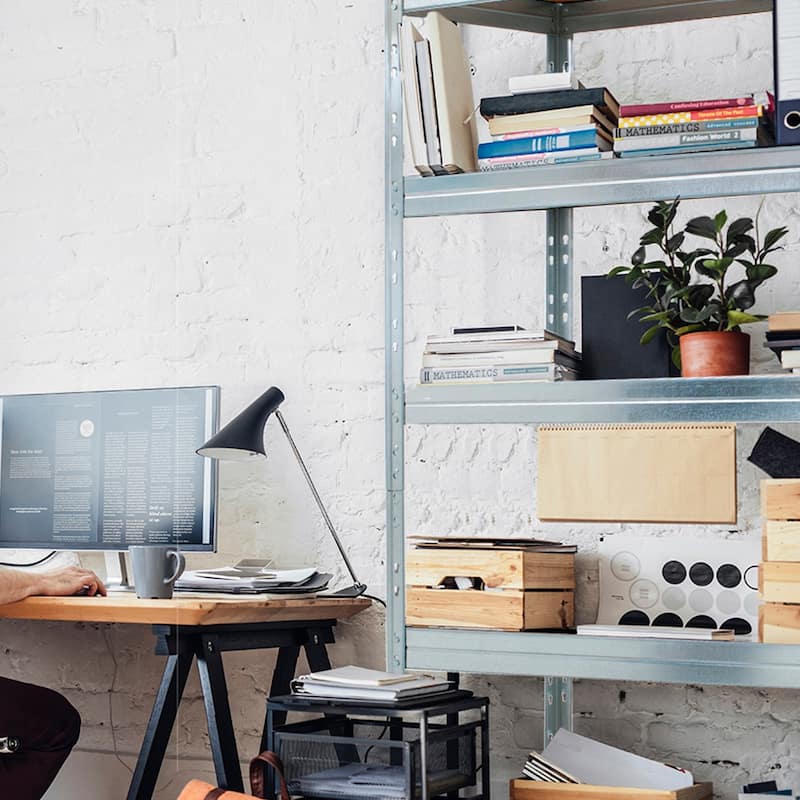 Ar Shelving Industrial DESIGN Shelving for Office, Home and Workshop - 35.4in.W x 16in.D x 71 in.H.