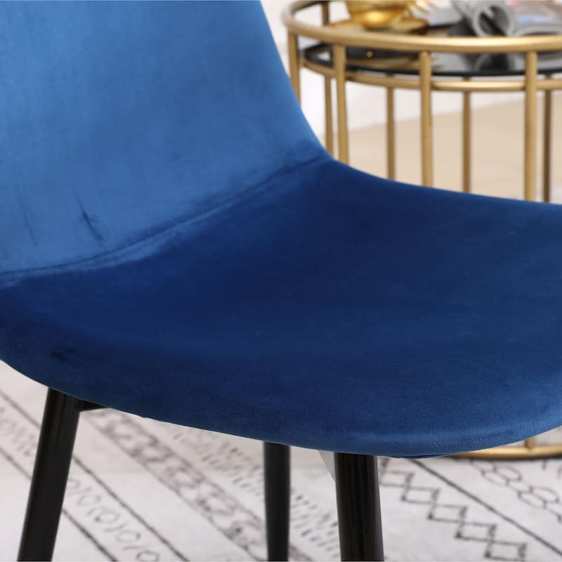 Roundhill Furniture Lassan Contemporary Fabric Upholstered Dining Chairs (Set of 4)